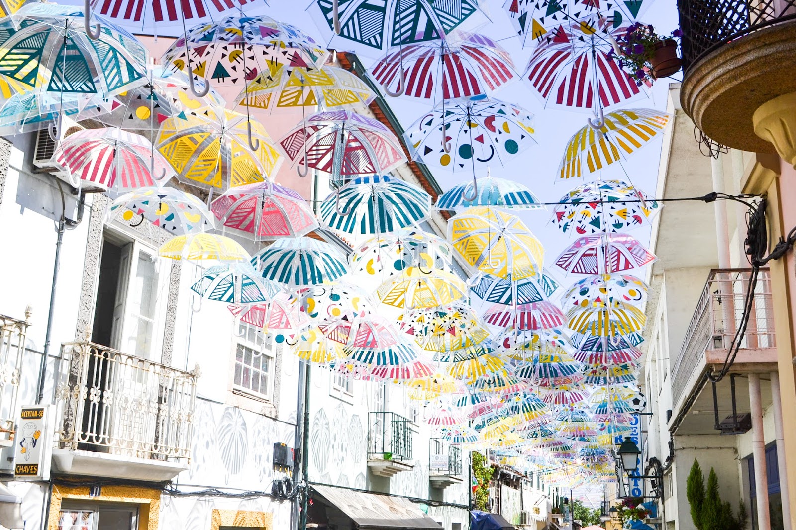 Águeda, Aveiro, Umbrellas sky project, Portugal, Portugalsko, ejnets