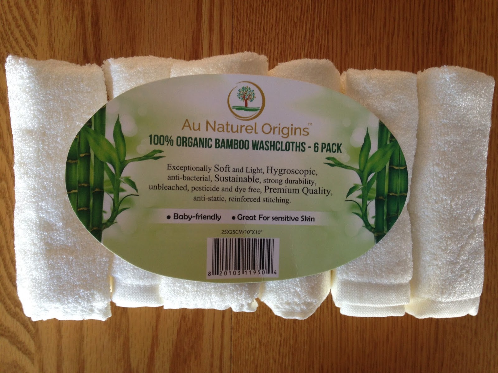 Steph's MN Life Au Naturel Origins Organic Bamboo Washcloths Review