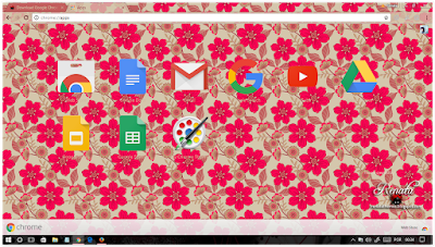  Summer Evening floral Google Chrome theme