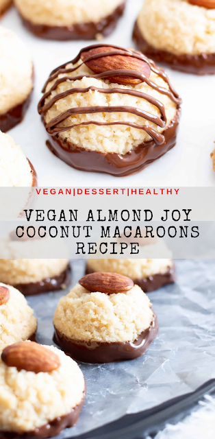 Vegan Almond Joy Coconut Macaroons Recipe – Gluten Free, Paleo, 6 Ingredients!