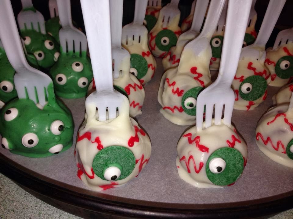 Banana Boats and Cabbage Patches Halloween Cake Pops