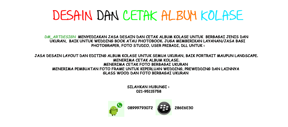 Desain dan Cetak Album Kolase