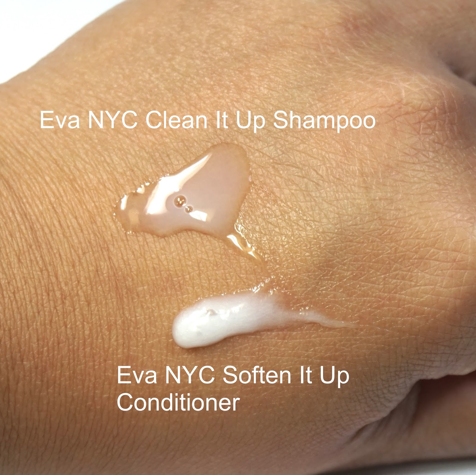 Eva NYC Clean It Up Shampoo, Soften It Up Conditioner, and Hungry Hair