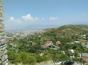 View of Shkoder city from Rozafa Castle .