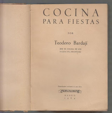 Teodoro Bardají: cocina para Fiestas