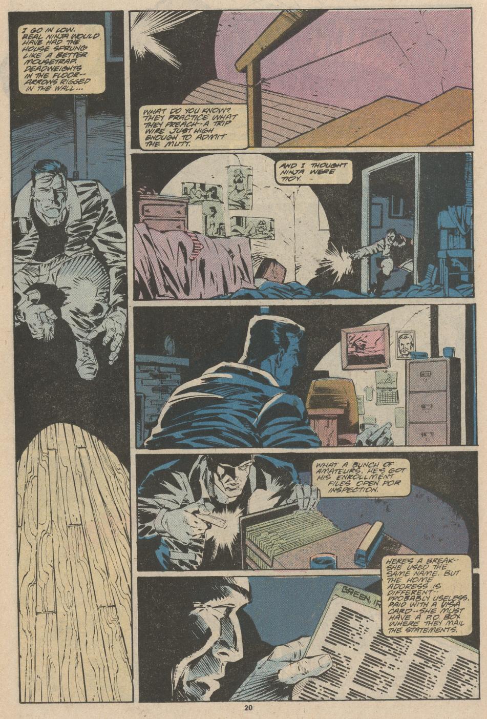 Read online The Punisher (1987) comic -  Issue #22 - Ninja Training Camp - 17