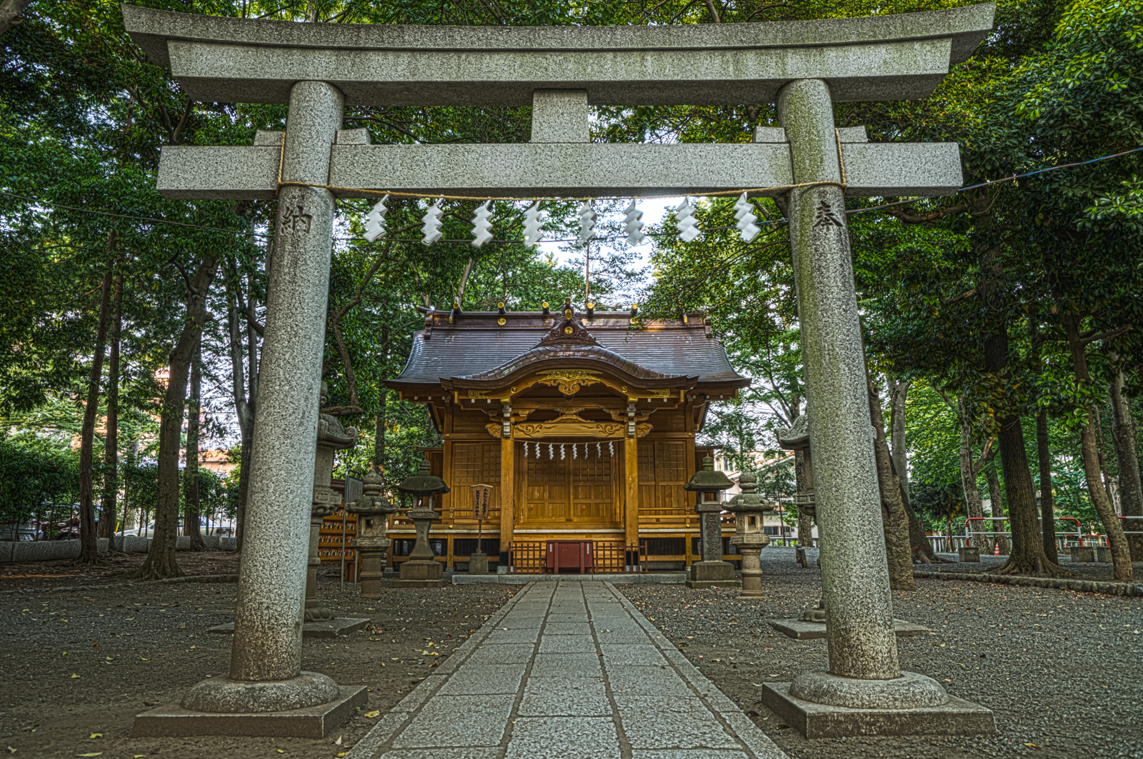 宮乃咩神社のHDR写真