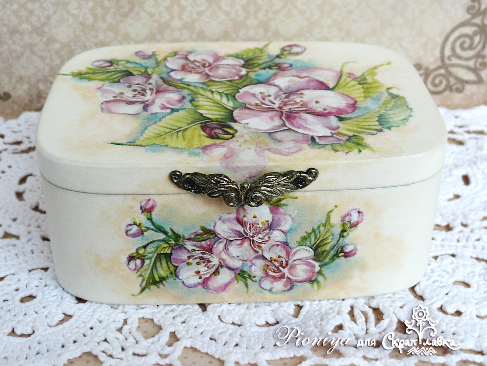 Изделия в стиле декупаж. Лучший декупаж. Декупаж. Шкатулка для декора. Лучший декупаж.