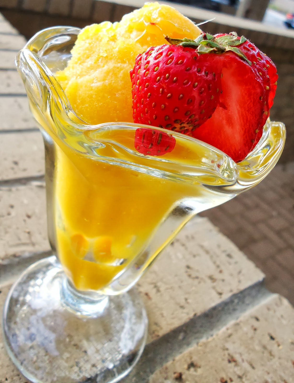 Foodie & Fabulous Simple Mango Sorbet (No Ice Cream Maker Needed!)