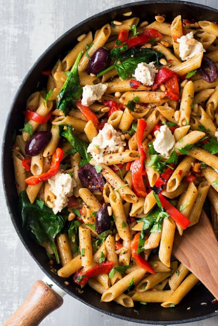 Vegan red pepper pasta Vegan red pepper pasta