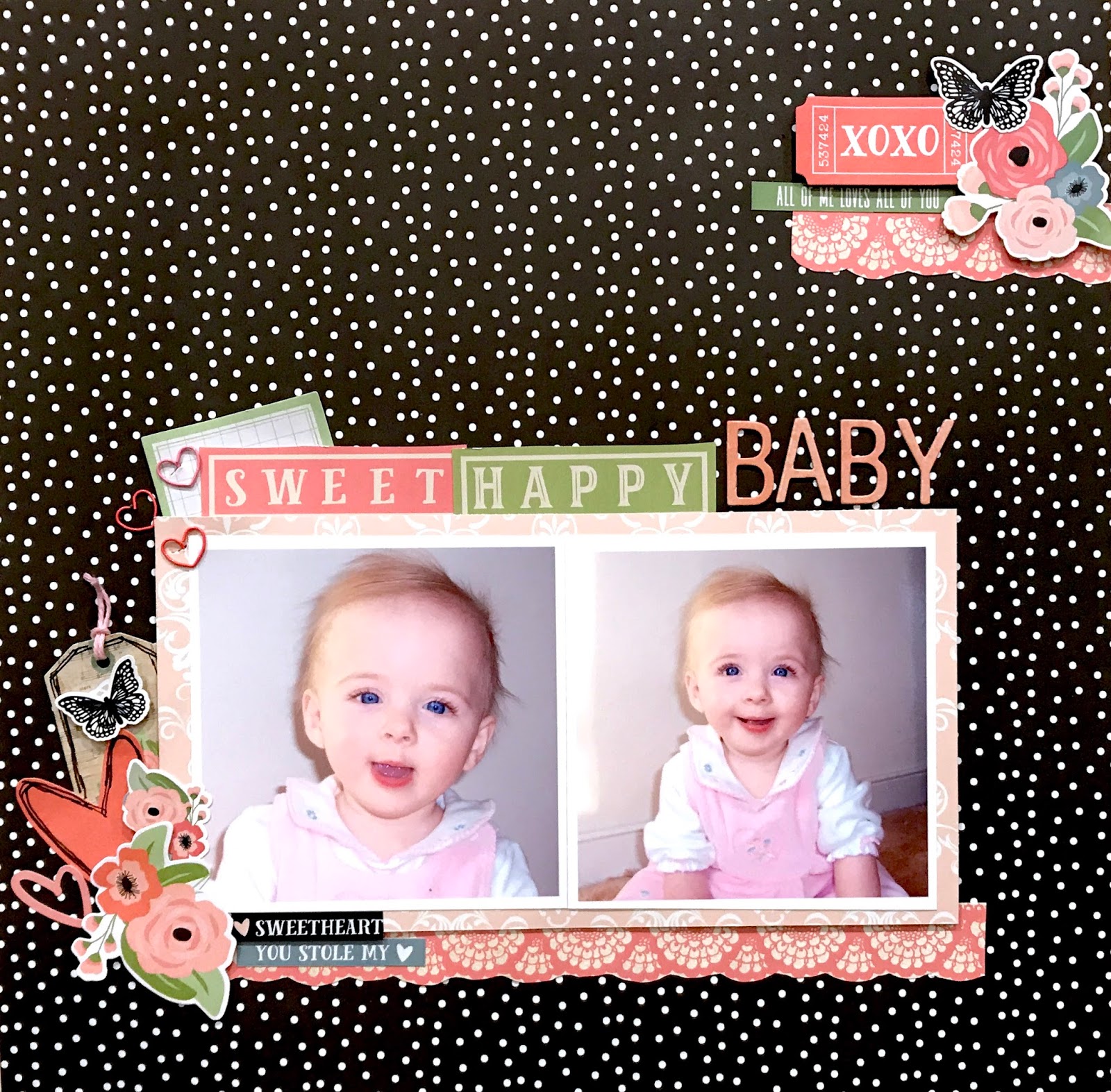 Ashley's Scrapbooking Sweet, Happy Baby The ScrapRoom Kit Club