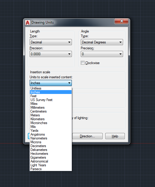 BroodaCAD How to set the unit in AutoCAD
