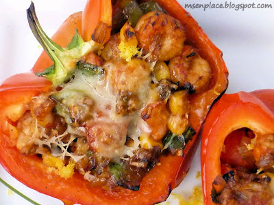 PCrawfish Stuffed Grilled Peppers | Ms. enPlace
