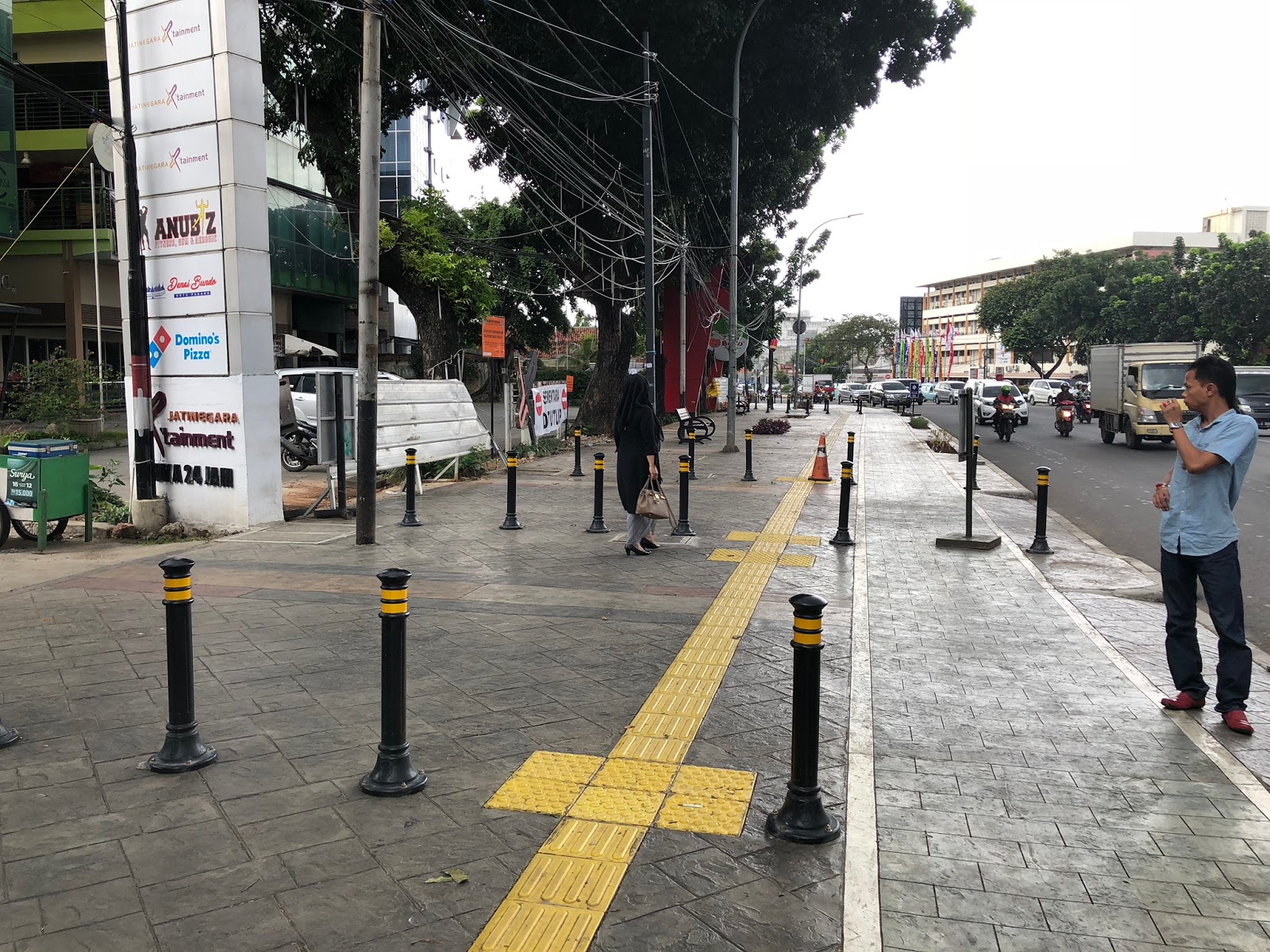 Patterned Concrete Indonesia Trotoar Dki Jl Jatinegara Timur Jakarta
