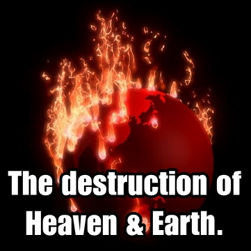 Image result for colorful images of heaven and earth on fire