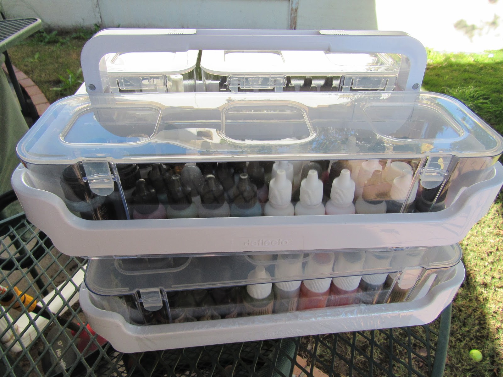 Easy Accessible Inks Using Deflecto Stackable Caddy Deflecto