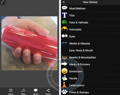 Edit foto membuat nama di Kaleng Kokakola dengan android picsay