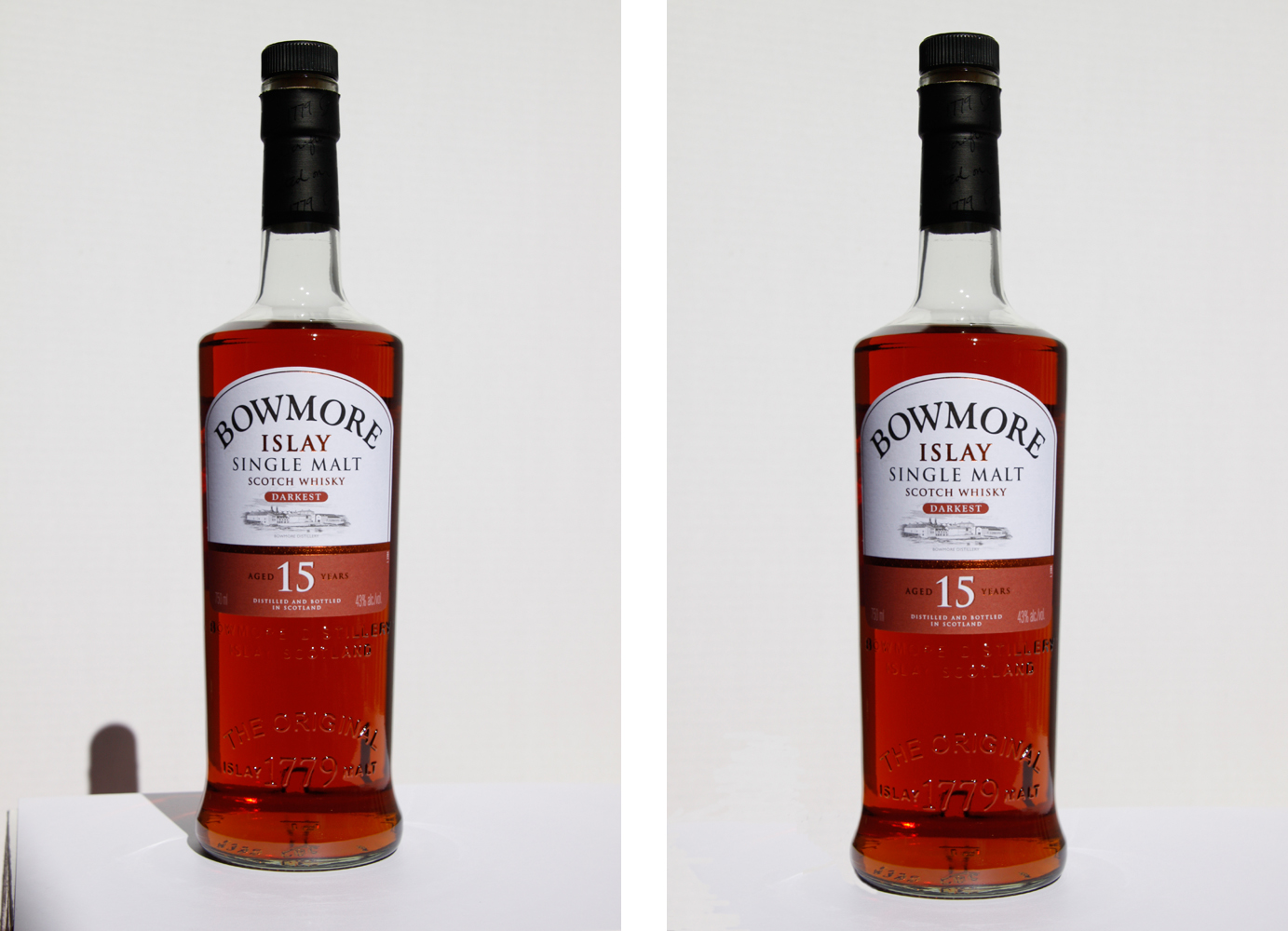 Bowmore Islay Scotch product photography