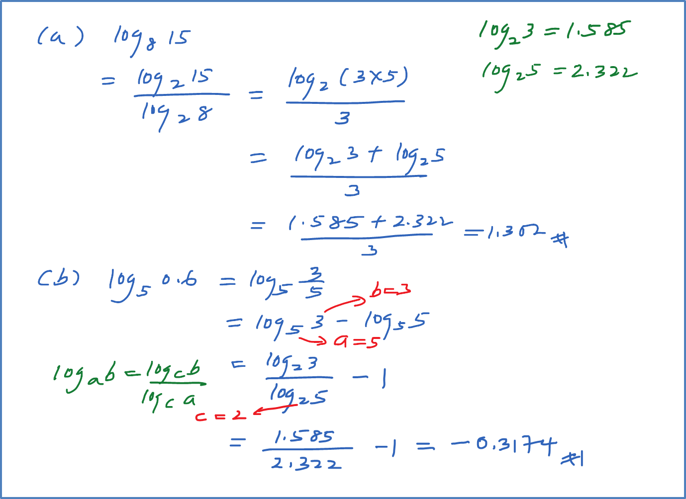 5.2b Penukaran Asas Logaritma (Contoh Soalan) - Matematik 