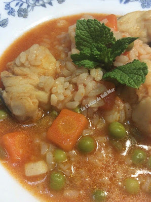 Sopa De Arroz Con Pescado 
