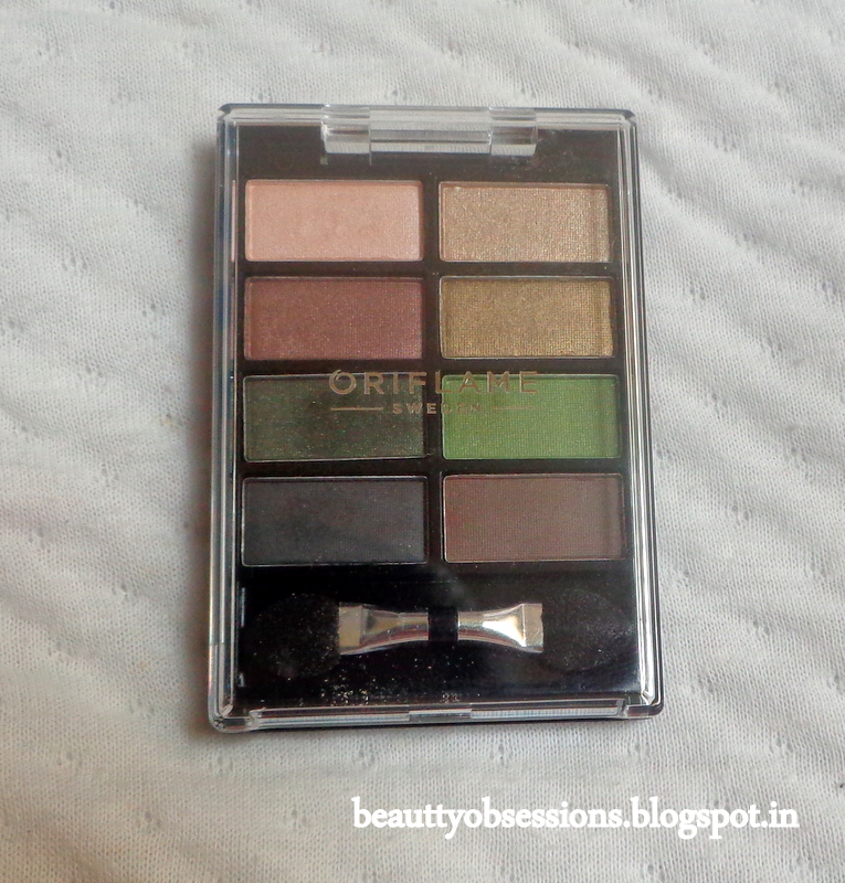 Oriflame Pure Colour Eyeshadow Palette "Sand & Green" Review