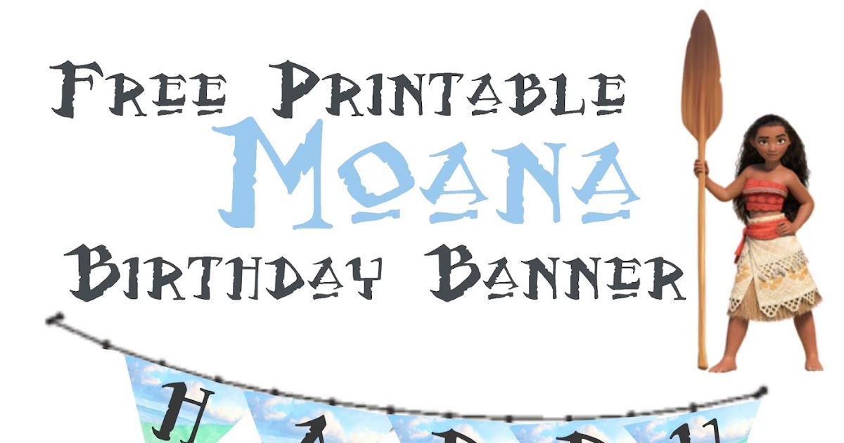 Musings Of An Average Mom Moana Birthday Banner