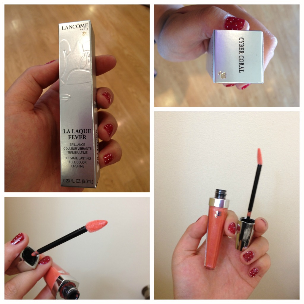 Vanessa Tiffanie La Laque Fever Lip Gloss in Cyber Coral