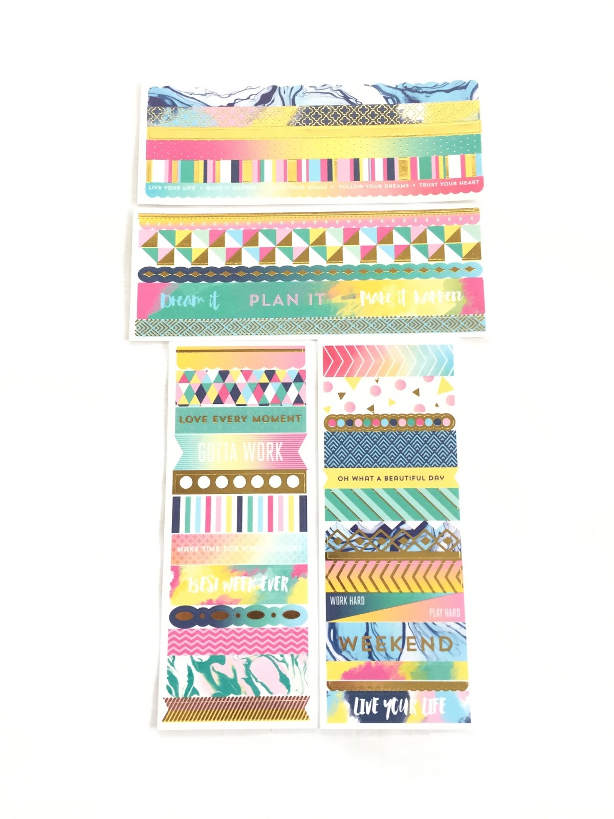 Happy Planner Spread Using Recollections Creative Year Bright