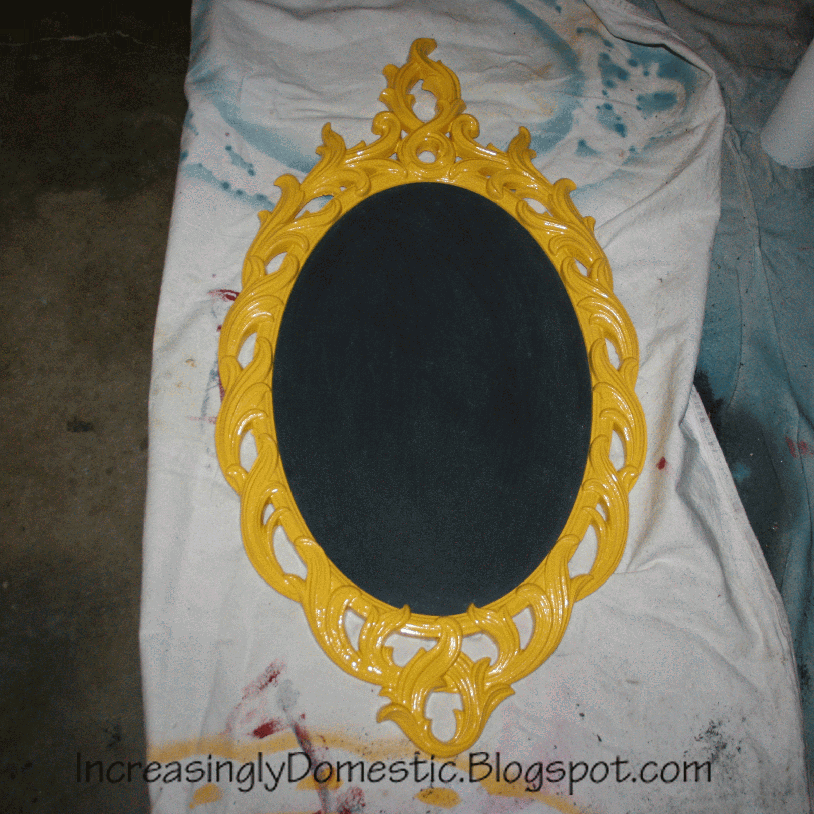 Increasingly Domestic How to turn a Chalkboard Mirror into a, uh