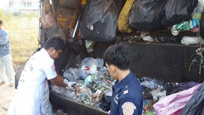 2 Photos: Baby found stuffed in plastic bag and thrown into dumpster