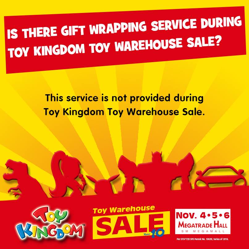 Manila Shopper Toy Kingdom Warehouse Sale at SM Megatrade Nov 2016