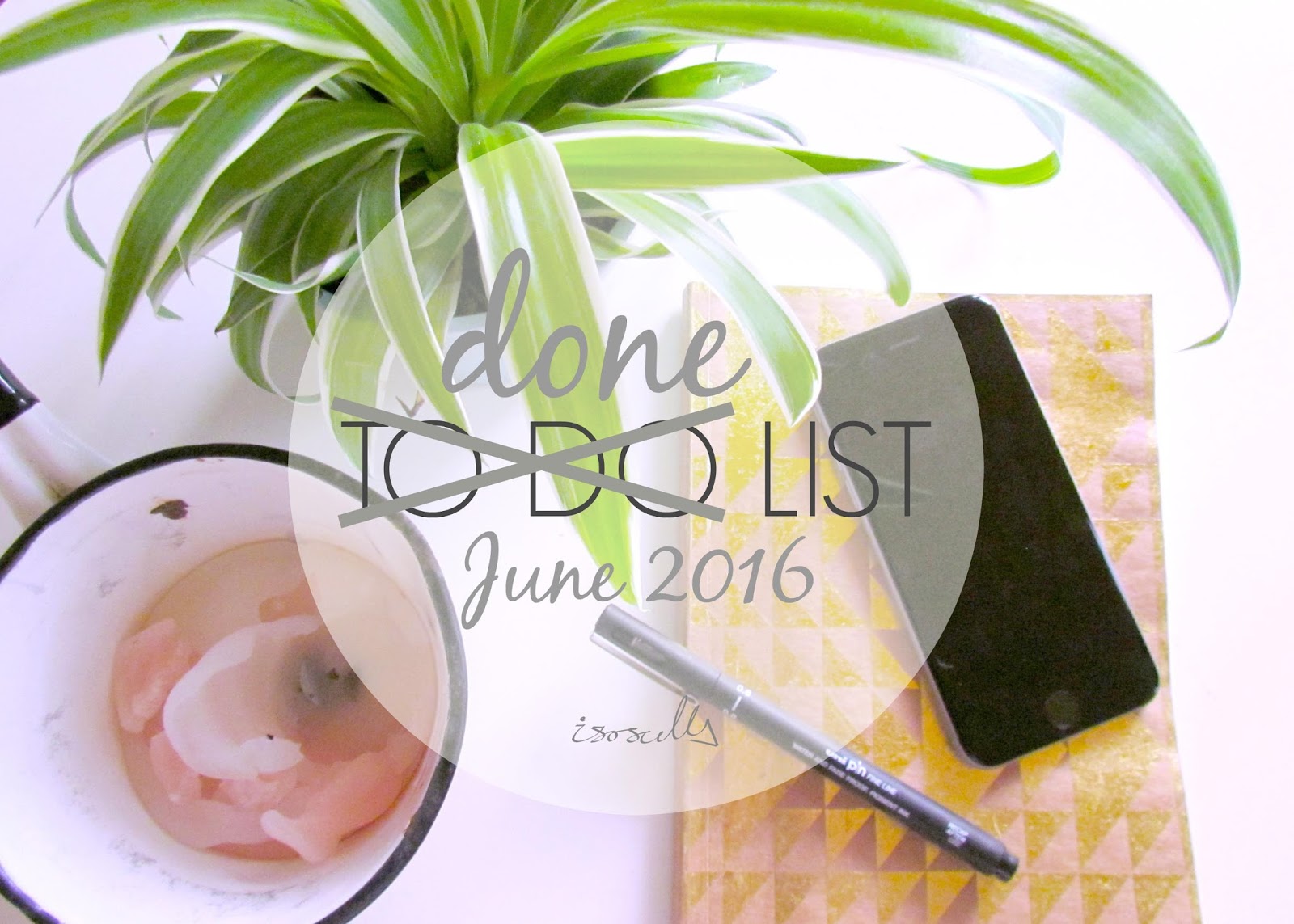 Done List June 2016 by Isoscella