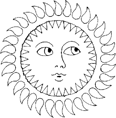 early play templates: Sun templates