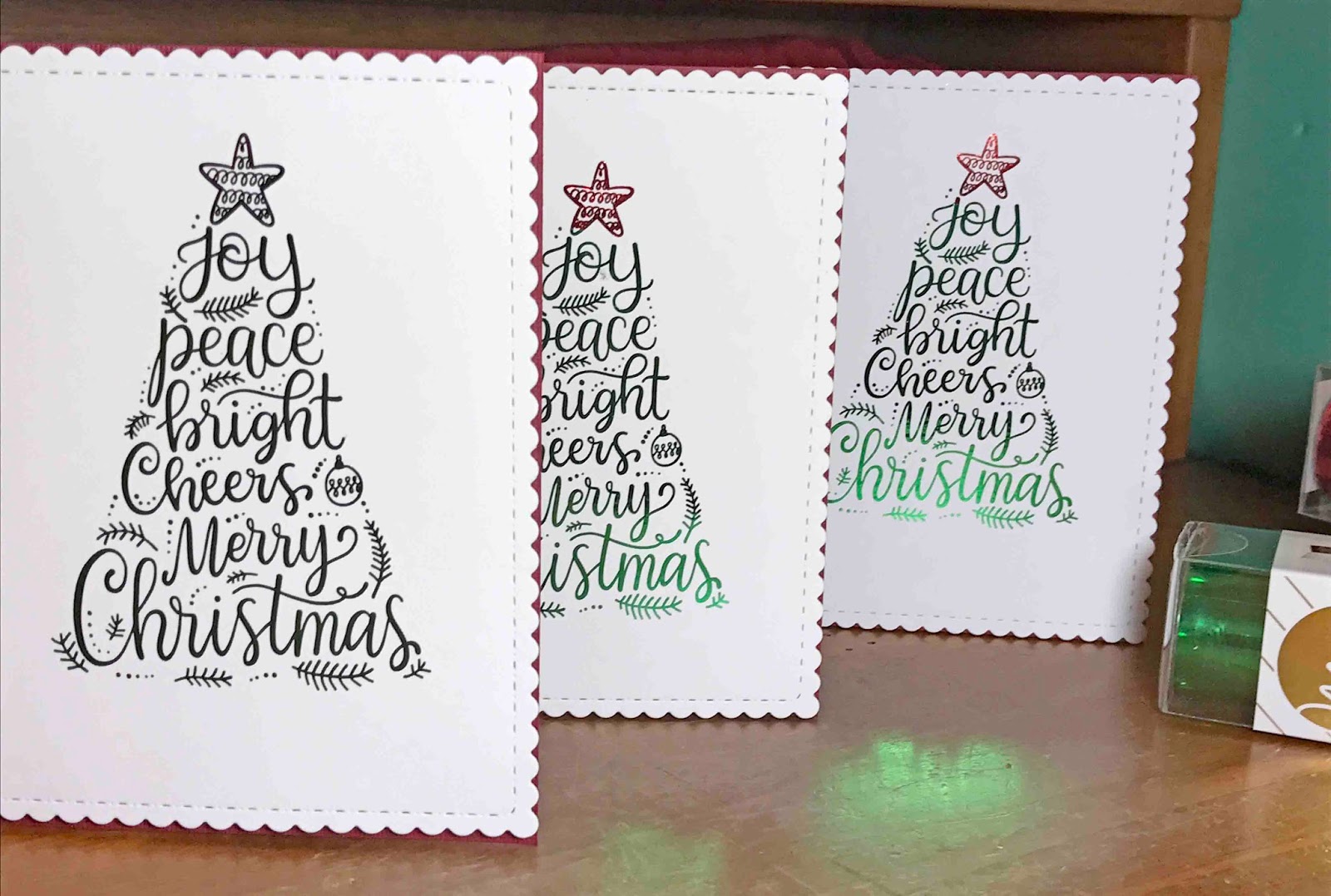 with double sided 3d foam tape adhere the image to the front of your card you christmas card is finished - Foil Christmas Cards with double sided 3d foam tape adhere the image to the front of your card you christmas card is finished - Foil Christmas Cards