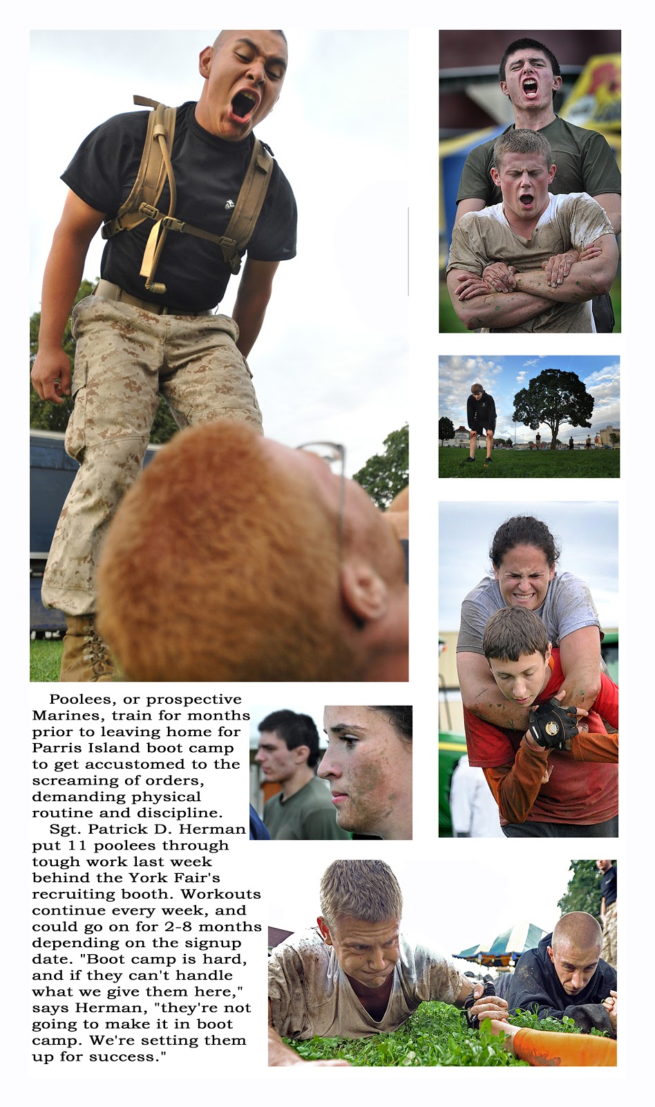 Life's a snapshot Marines training for boot camp