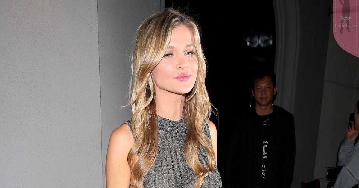 Joanna Krupa in Bra less See thru transparent dress Nipples Huge Boobs