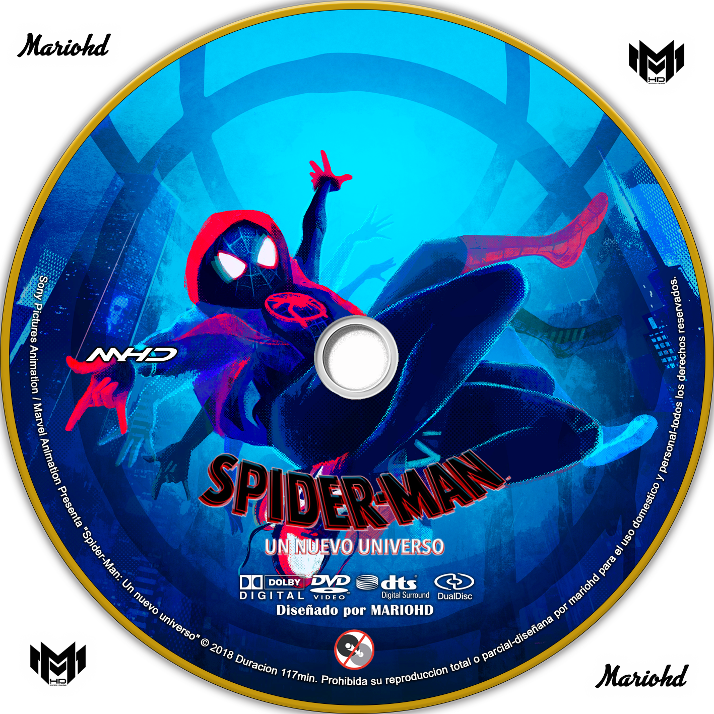 spider man un nuevo universo coversmovies dvd labels