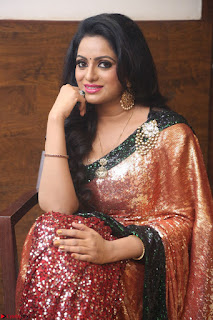 Udaya Bhanu lookssizzling in a Saree Choli at Gautam Nanda music launchi ~ Exclusive Celebrities Galleries 005