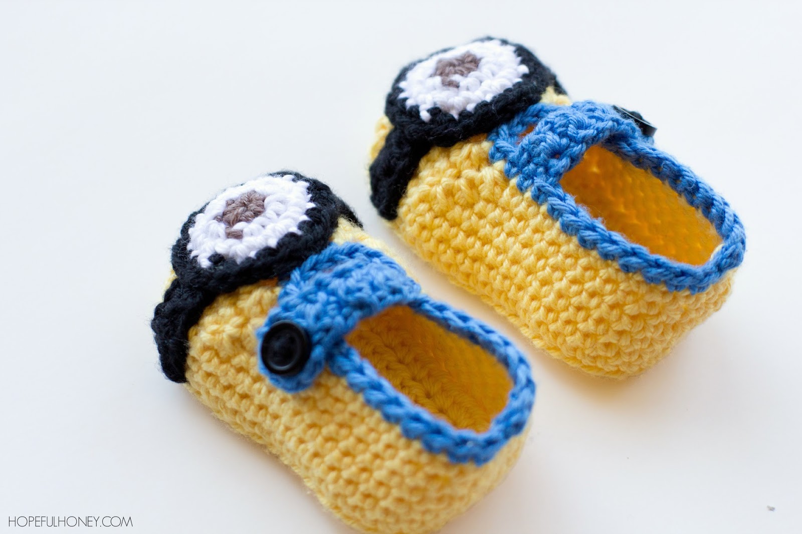baby for pattern minion crochet Baby Craft, Minion Crochet Inspired Pattern Booties Create: Crochet,
