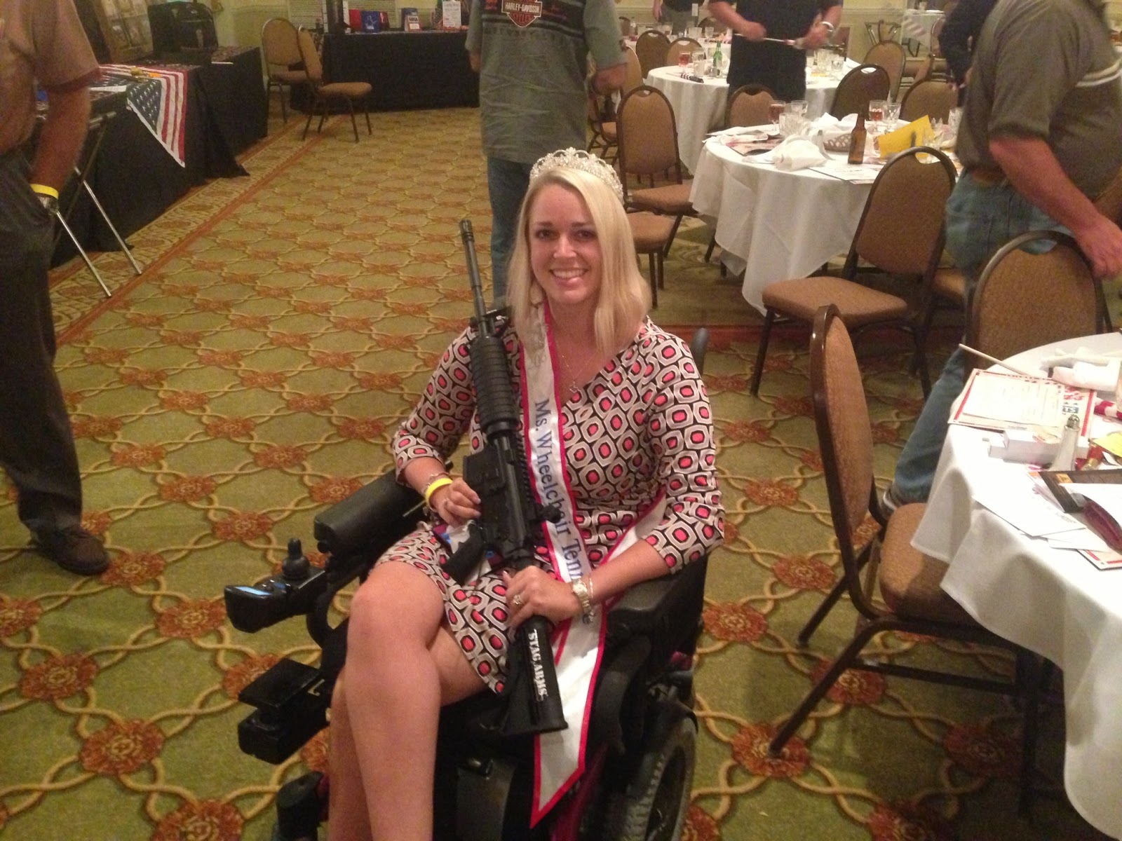 Ms Wheelchair Tennessee 2013 Bliss Welch: Diamonds and Guns