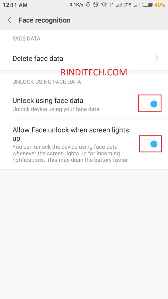 How To Use Face Id Recognition On Xiaomi Phone Face Unlock Ri Techno