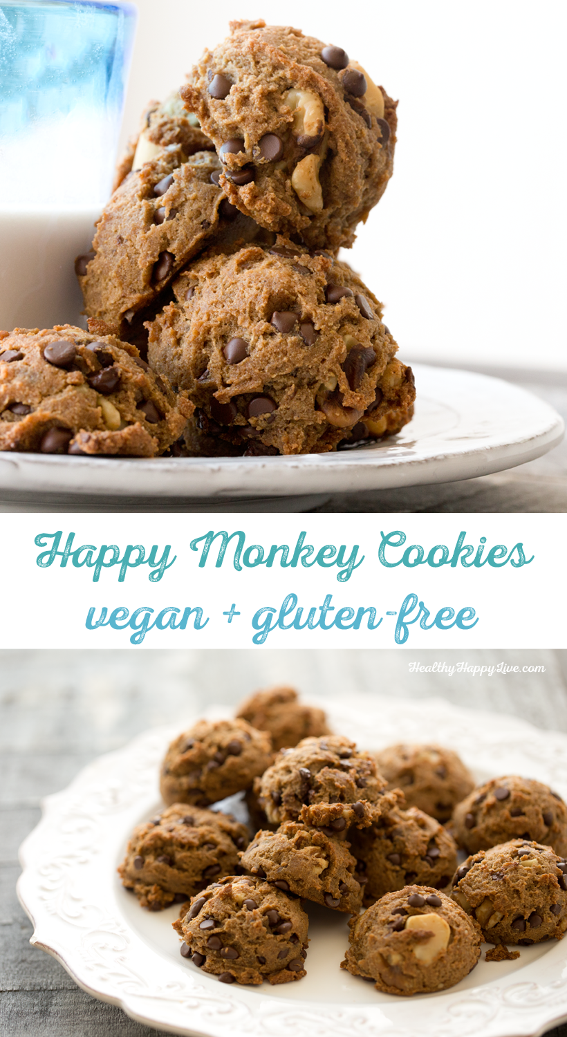 Happy Monkey Cookies, gluten free, vegan, soy free and amazing! Happy Monkey Cookies, gluten free, vegan, soy free and amazing!