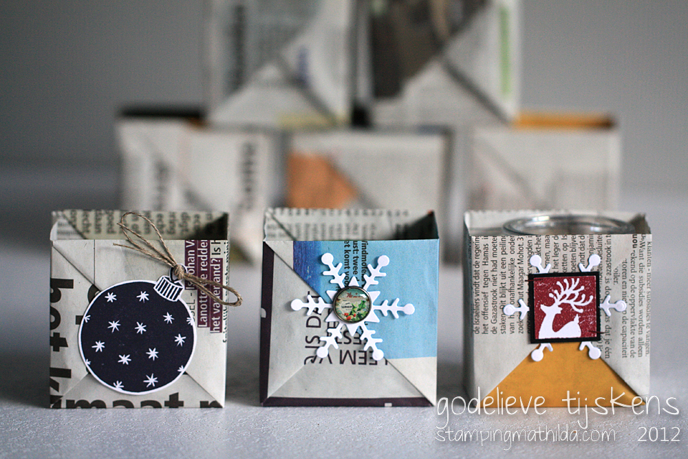 StampingMathilda Origami Newspaper Box