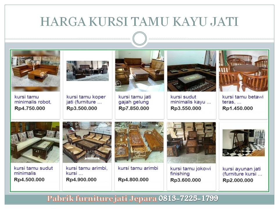  HARGA  KURSI  KAYU JATI  MEBEL JATI  JEPARA ASLI 