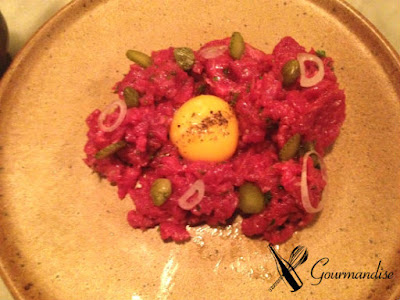 Gourmandise Café Terroir tartare de boeuf charolais
