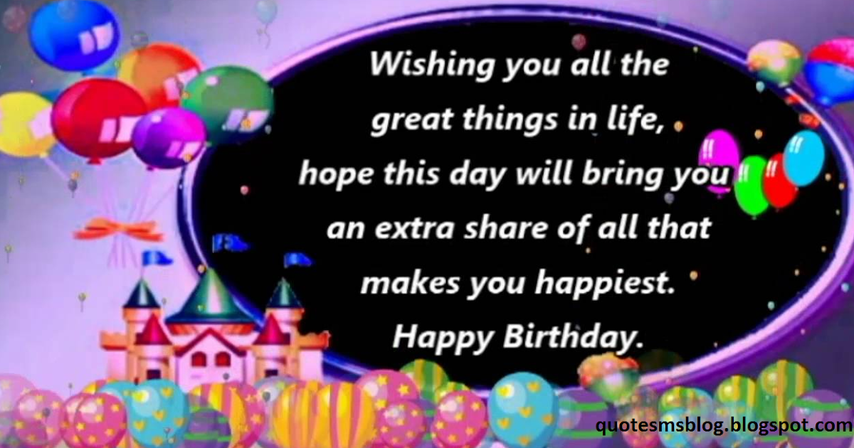 Quote Sms and Message Blog: Top Ten birthday greetings messages