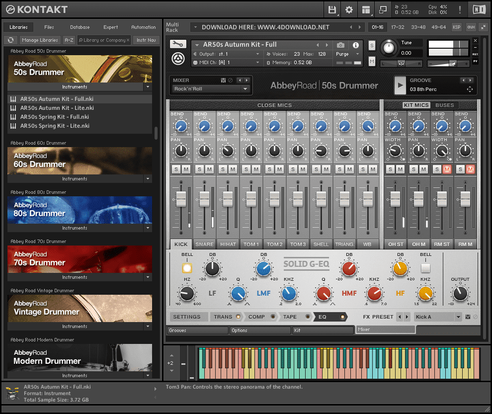 Abbey Road 50s Drummer KONTAKT Library Free download