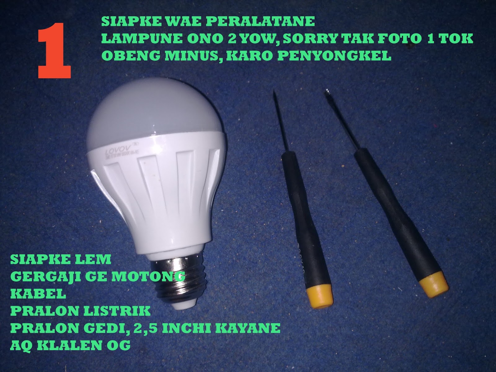 Motivasi Dan Perubahan Diy Lampu Aquascape Dengan Led Bohlam