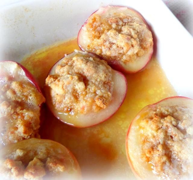 Amaretti Stuffed Peaches