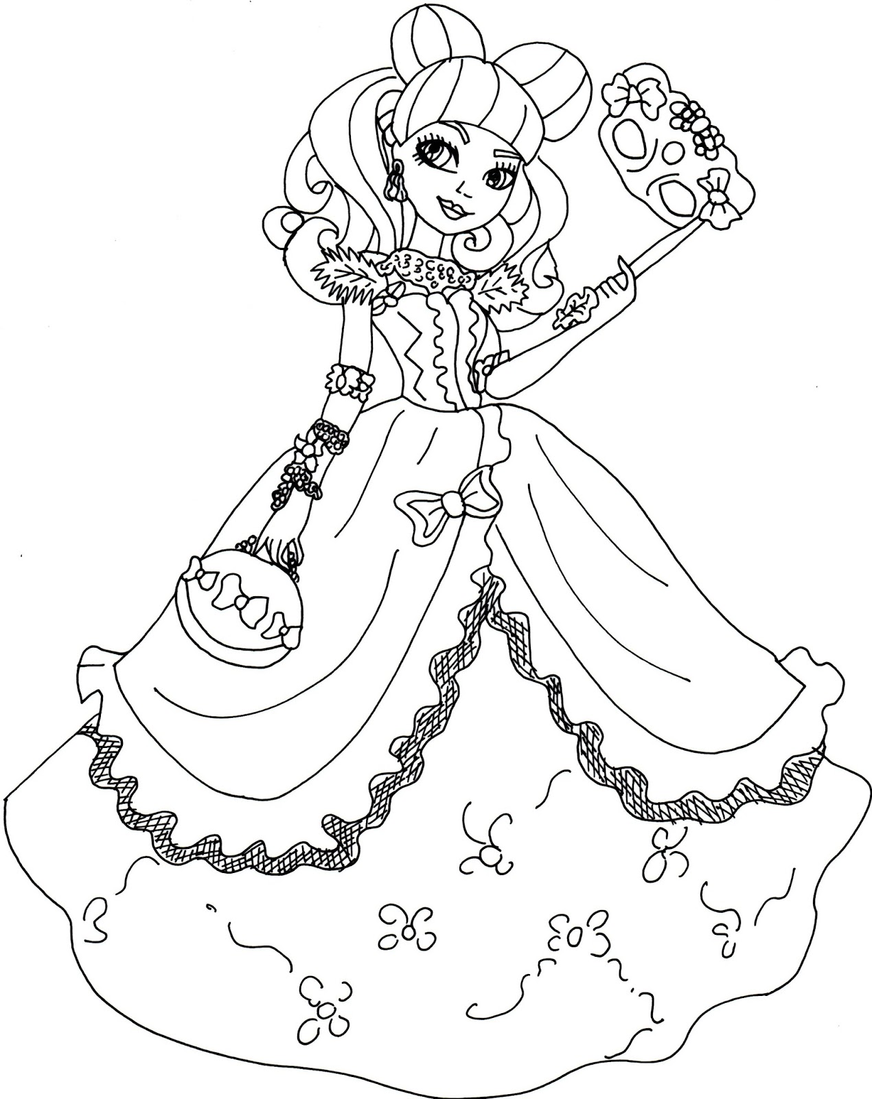 High Lizzie Hearts Coloring Pages